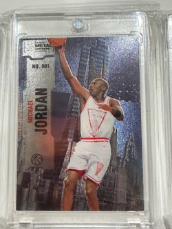2 Michael Jordan SkyBox Metal Universe Champions No. 001 Card