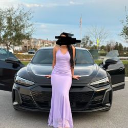 Prom/formal Purple Backless Dress