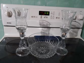 Candle Sticks and Center Bowl