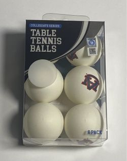 Collegiate Series Table Tennis Balls 6-Pack