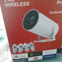 This a Game Projector With 2 Wireless Controller  With All Whole Lot Of Retro Game