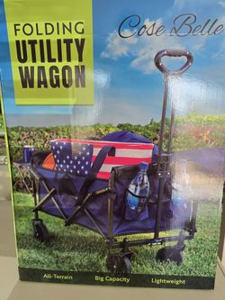Case Belle New Folding Wagon With Cup Holders