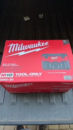 Milwaukee M18 2-Gallon Cordless Wet/Dry Vacuum (0880-20) - Brand New in Box