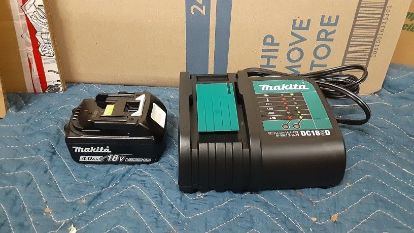 Makita BL1840BDC1 4Ah Battery Charger Starter Pack NEW