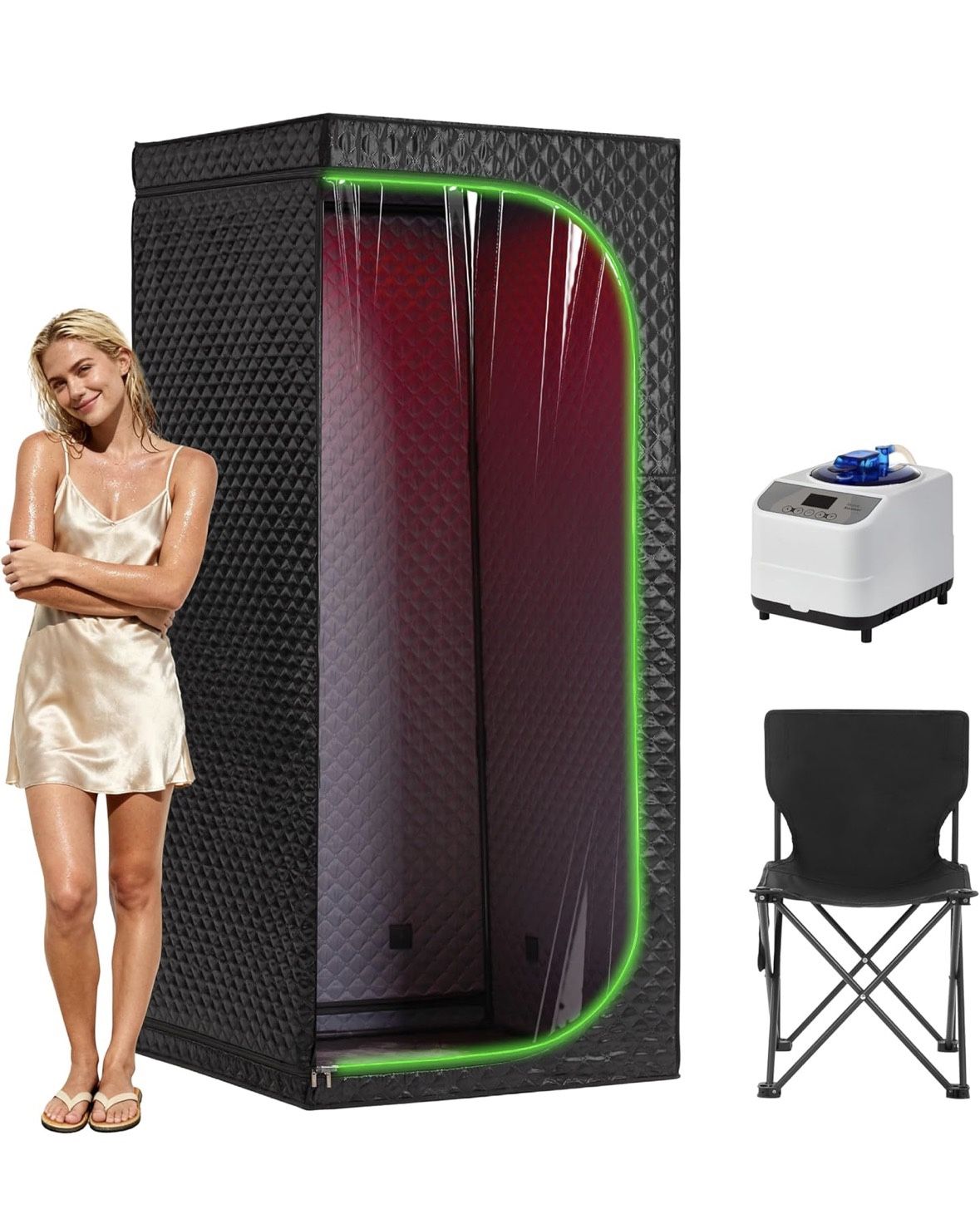 Portable XL Infrared/Steam Sauna – Like New!