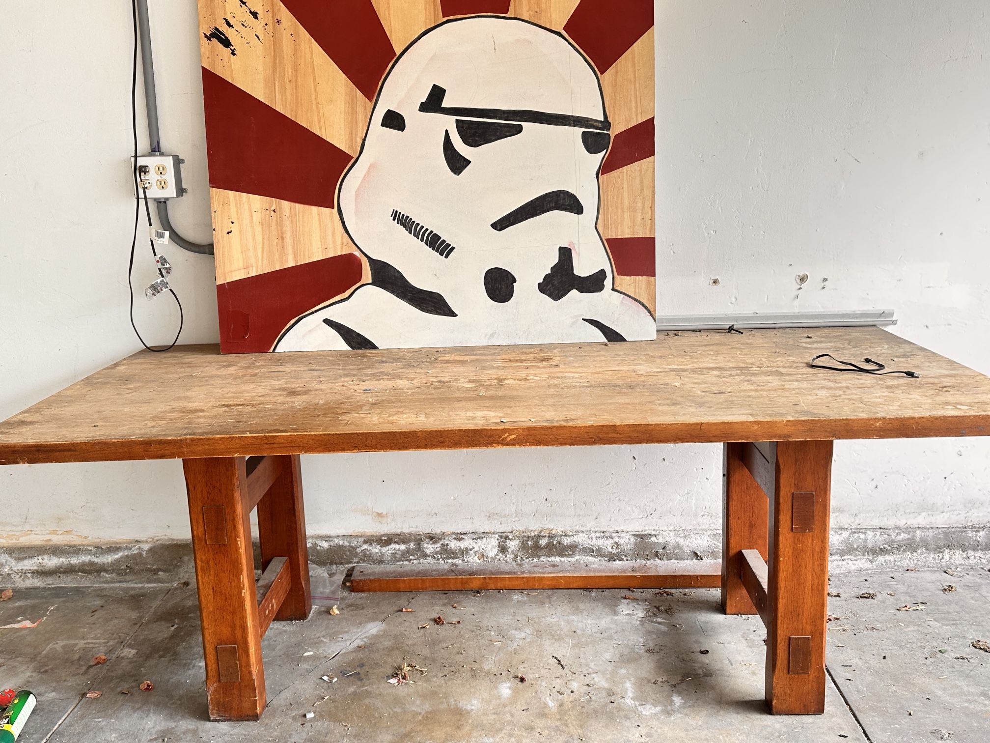 FREE (great Work Table/ Desk) Used It For Art Work