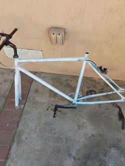 White fixie bike