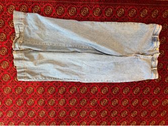 Avec Les Filles Women’s Wide Leg Jeans Blue Wash Size 31 High Rise Denim