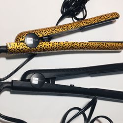 Two sets of style house hair straightener with safe metal plate no damage hair. Gently used East side