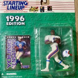 1996 Steve McNair Starting Lineup - Young Sensations Houston Oilers Carded Rookie Era