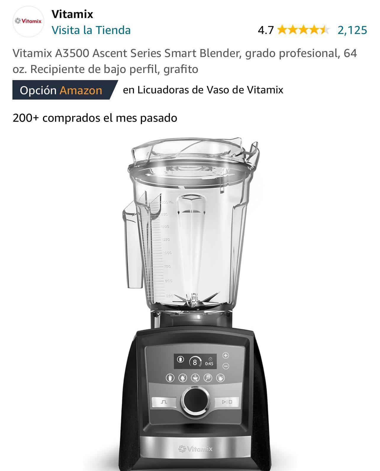 Vitamix A3500 Ascent Series Smart Blender NEW