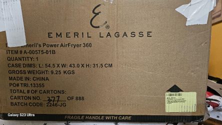 EMERIL LAGASSE EVERYDAY AIR FRYER 360