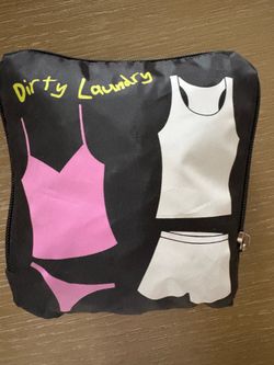 Cute Foldable Travel Laundry Bag (21x21 when open)