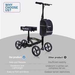 BlessReach Steerable Knee Walker / Knee Scooter - NEW