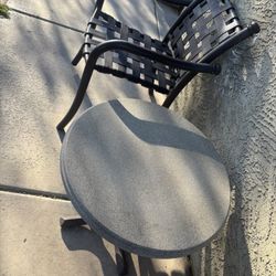 Granite Table With 2 Chairs