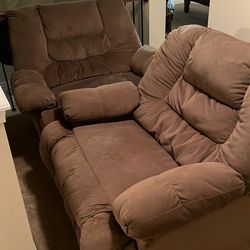 2 Large Recliners For Sale