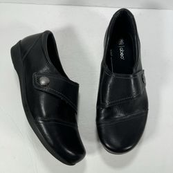 Abeo Pro System Ivonne Black Leather Comfort Shoes Women's Size 8.5