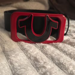 true religion belt ,red,size 32