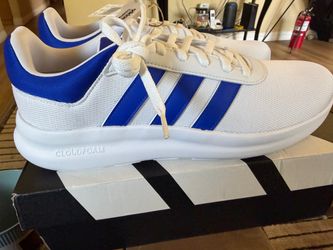 Adidas Lite Racer 4.0. Cloudfoam Sneakers White Blue size 10 men