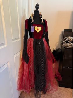 High quality queen of hearts costume womens