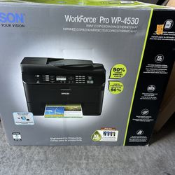 Epson WorkForce Pro WP-4530 All-in-One Printer Scanner Copier Fax Wi-Fi