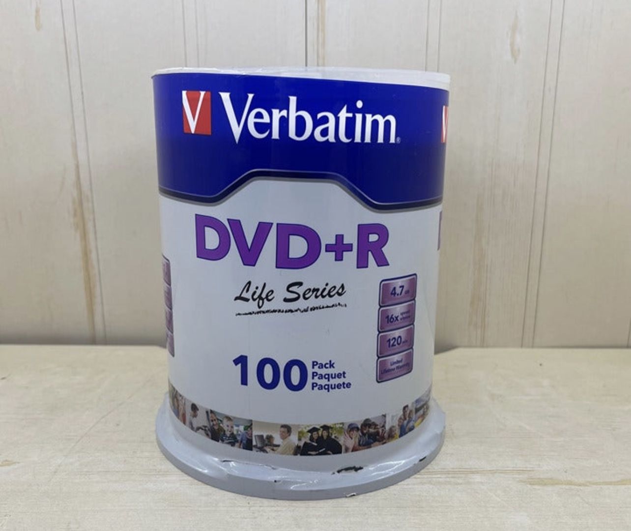 Verbatim DVD+R Life Series 100 pack New Sealed
