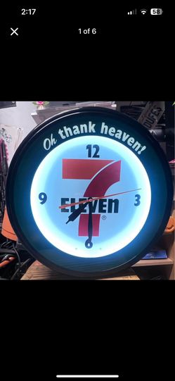 Original Light Up 7 Eleven Clock
