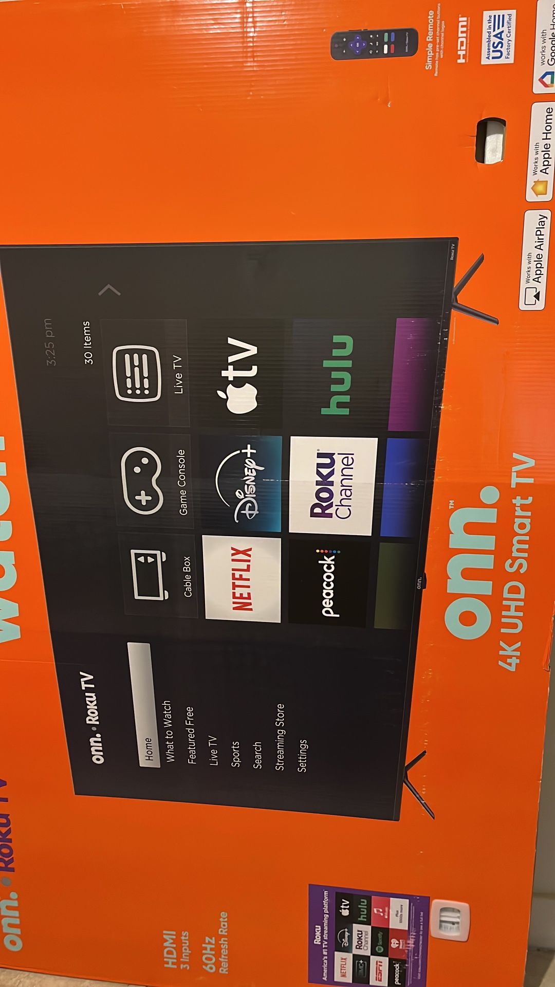 Roku TV 4K Diagonal: 69.5 Inch