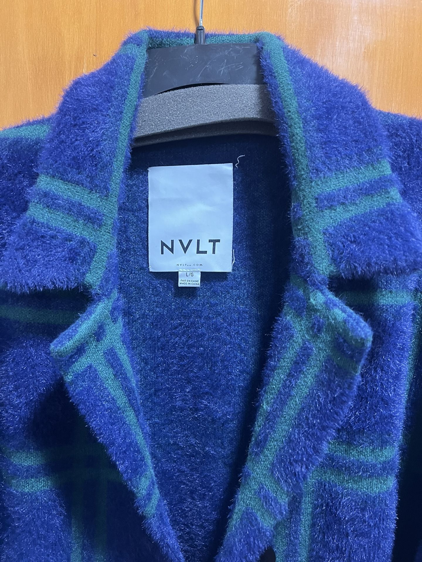 NVLT Blue and Green Teddy Jacket