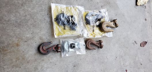 Tie down chain hooks.