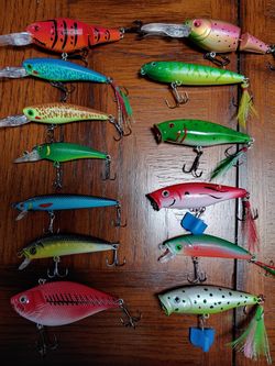 Hand painted fishing lures.