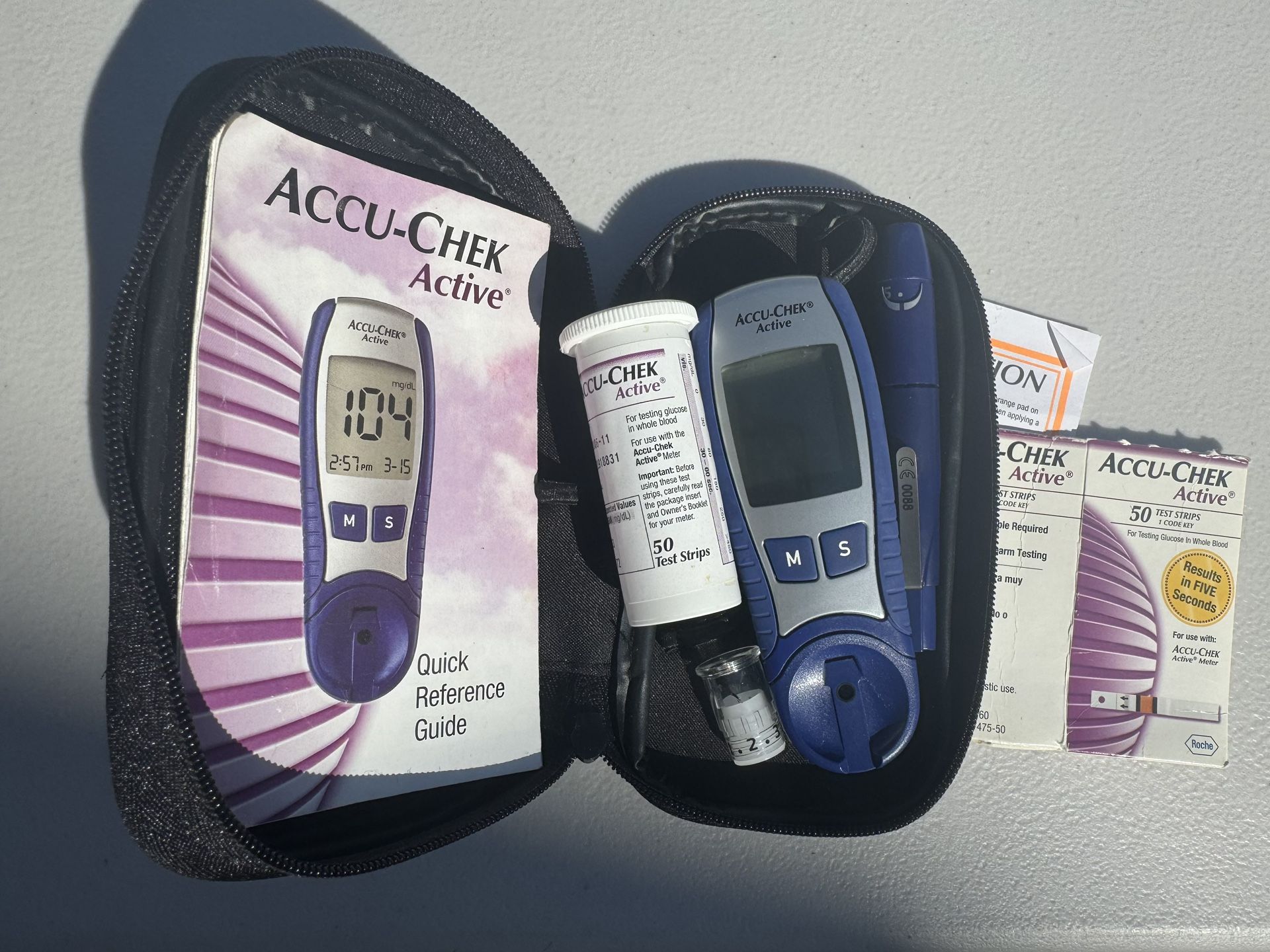 Accu Chek Active Meter And Test Strips 