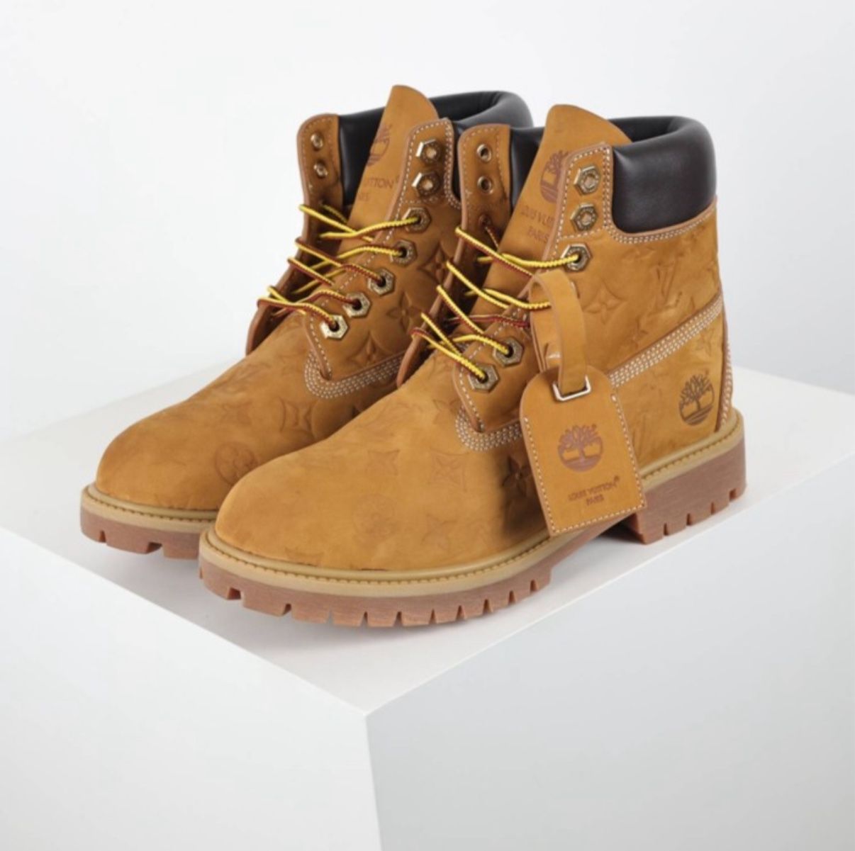 Louis Vuitton x 6 Inch Ankle Boot 'Embossed Monogram - Wheat'