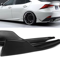 14-20 Lexus IS AR-Style Rear Bumper Spats Matte Black