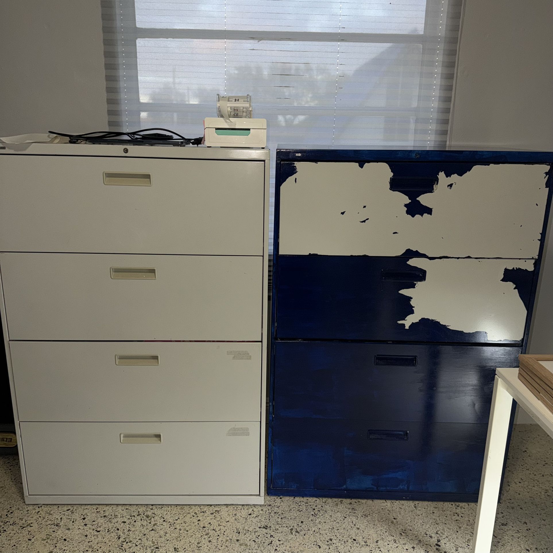 Office Filing Cabinets Set of 2 Drawers Storage Metal FREE 