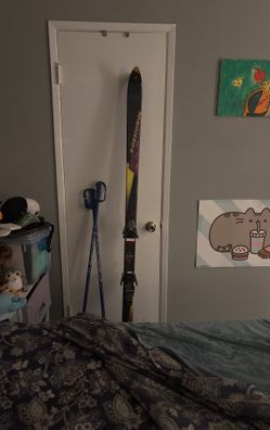 vintage Rossignol DV6 ski with Marker Twincam M38 bindings.