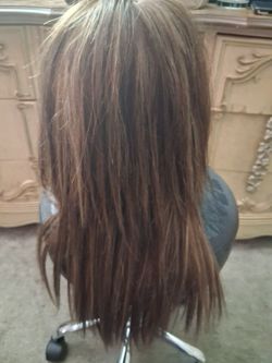 Bobbi Boss wig new w/ tags 100% human hair natural scalp layered cut