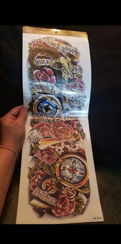 🔥 DIABLA'z - NEW UNUSED - X Large Sleeve Temporary Tattoo