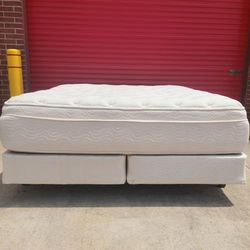 KING MATTRESS & BOXES WITH BED FRAME