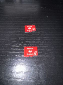 (2) SanDisk 128GB MicroSD Cards for Nintendo Switch (Original)