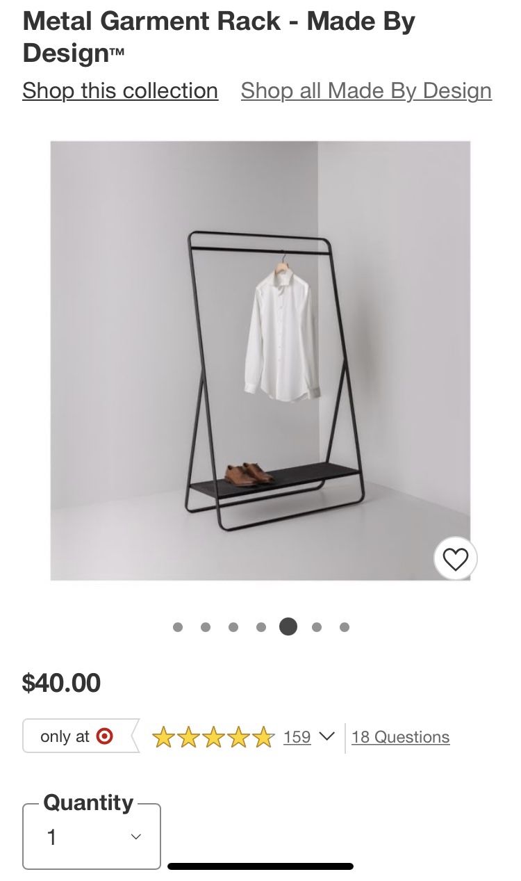 Target Clothing Rack USED!!!!