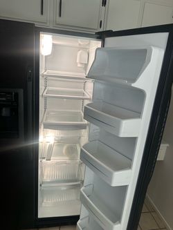 Black Side-by-Side Refrigerator