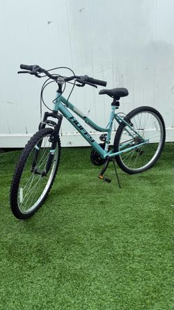 Woman mountain bike