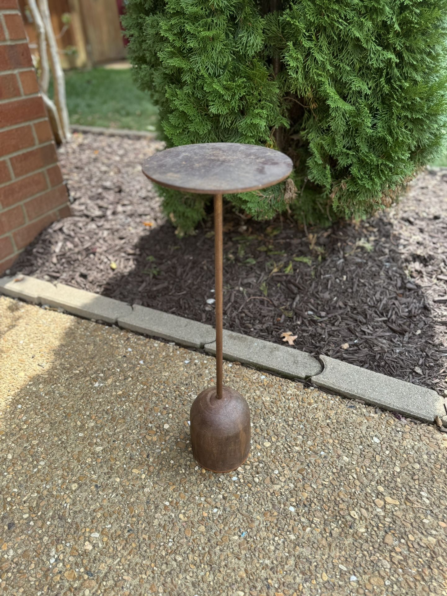Anthropologie Rusted Carmen End Table