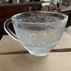 New Sandwich Glass Teacups Set Of 8 Or FREE W/purchase
