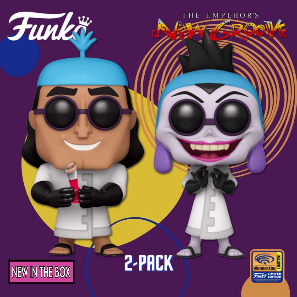 (NEW) Funko POP! Disney The Emperor’s New Groove Kronk and Yzma (Wonderous Convention 2021 Exclusive) (VAULTED)