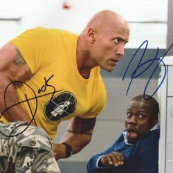 Kevin Hart & The Rock Autographed Central Intelligence 8x10 Photo with COA/Holo