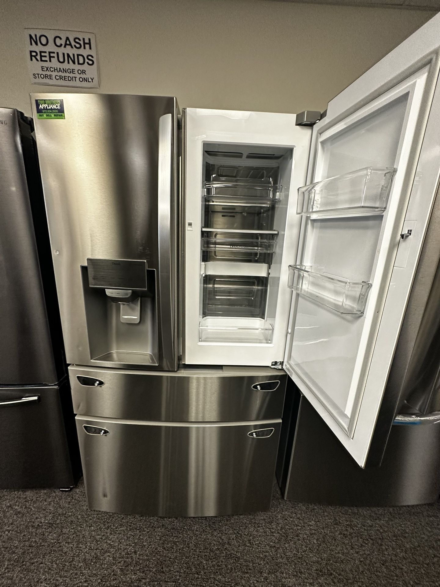 New Lg Four Door In Door Refrigerator