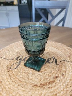 Colony Park Lane Blue Glass Goblet