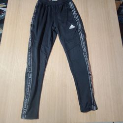 adidas Men's tiro training  pants  Blac ankle zip gray pull on pockets size S